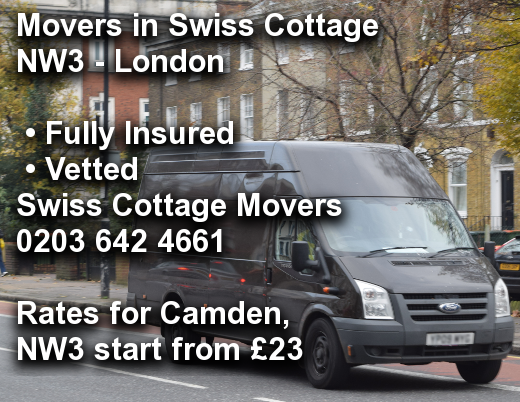 Movers in Swiss Cottage NW3, Camden
